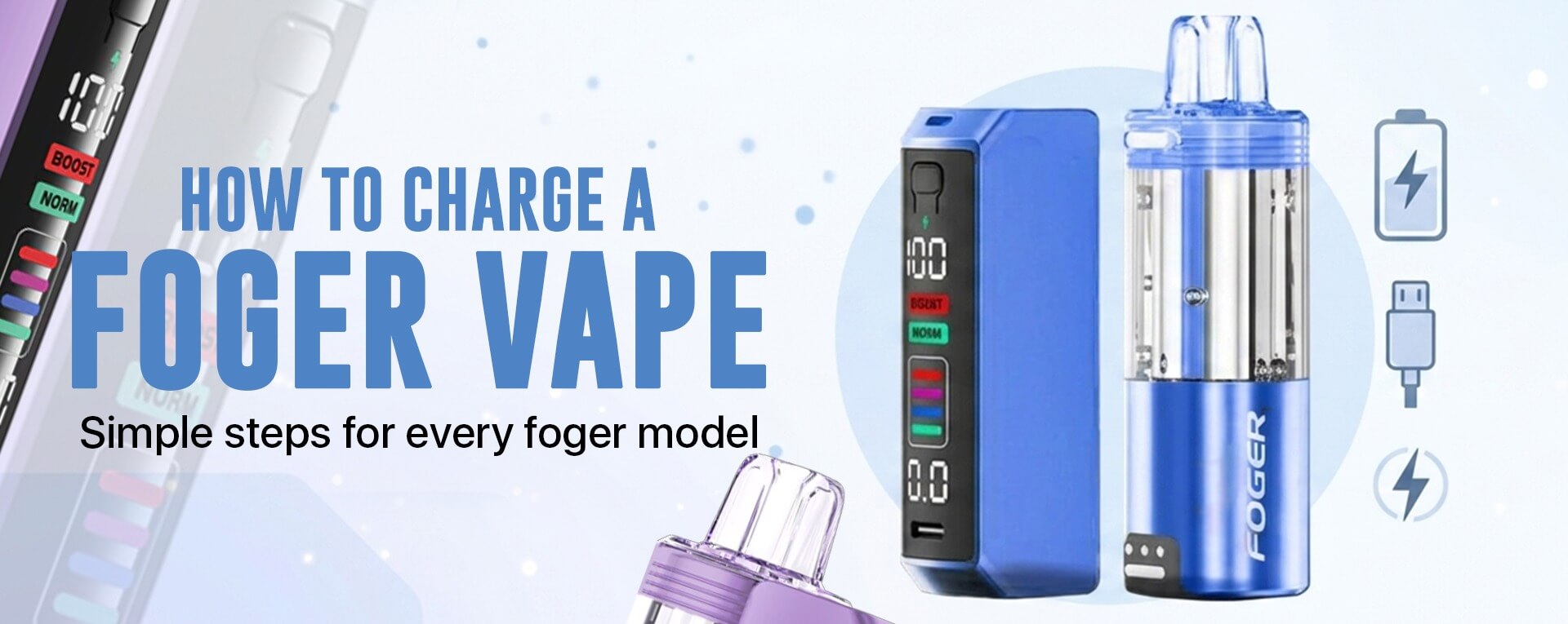 How to Charge Foger Vape