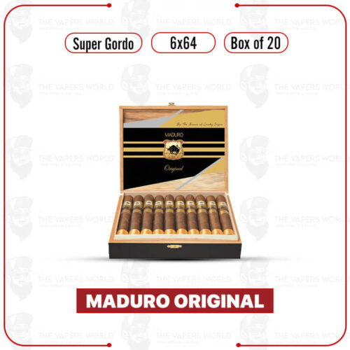 Maduro Original by Lucky Cigar: Super Gordo 6x64 Box of 20 Cigars