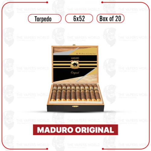 aduro Original by Lucky Cigar: Torpedo 6x52 Box of 20 Cigars