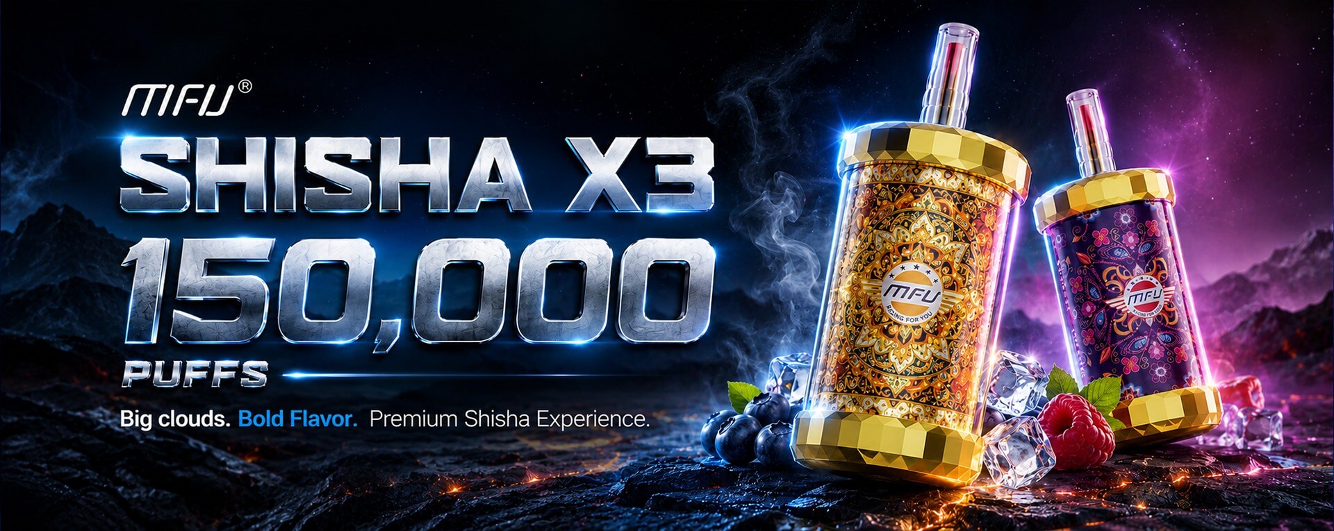 MFU Shisha X3 Review: 150,000-Puff Hookah Style Vape