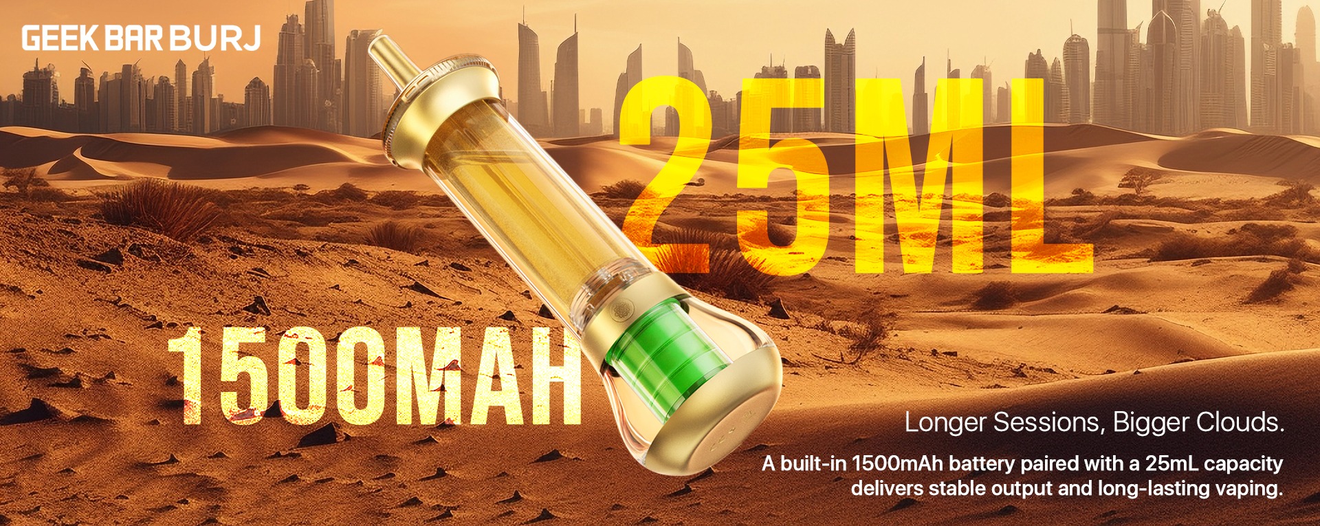 Geek Bar Burj 80K - Battery