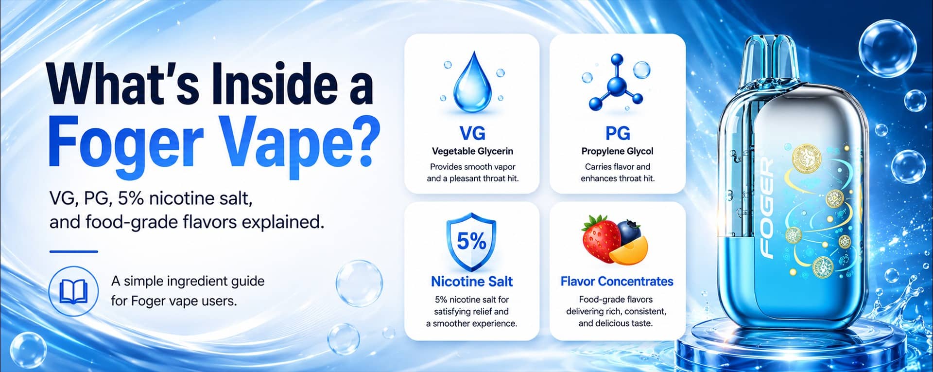 Foger Vape Ingredients