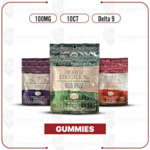 Higher Education D9 Live Resin Gummies 100MG – 10CT