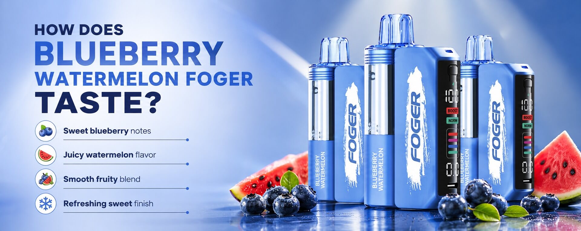 What Does Blueberry Watermelon Foger Taste Like