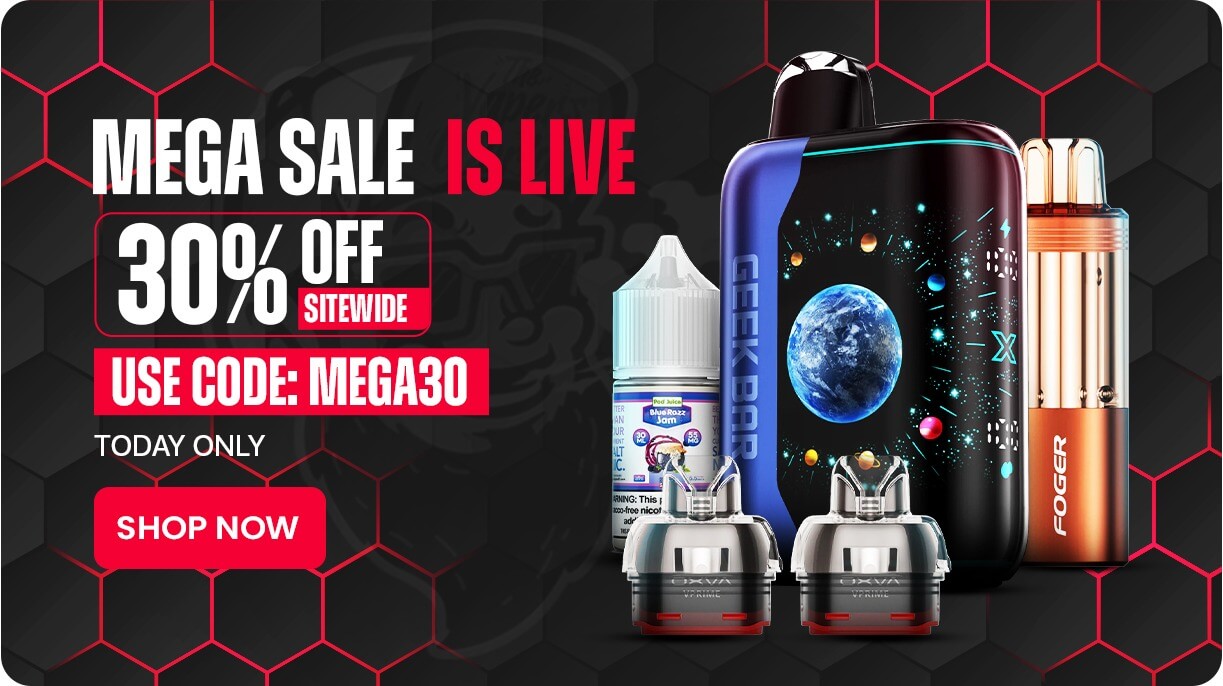 mega sale 30-percent off sitewide banner