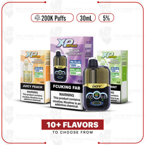 IJoy XP200K Puff Disposable Vape Yes. It has a 1200mAh battery with USB Type-C charging.